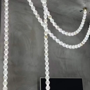 Alabaster Bead Multi-point Pendant Light