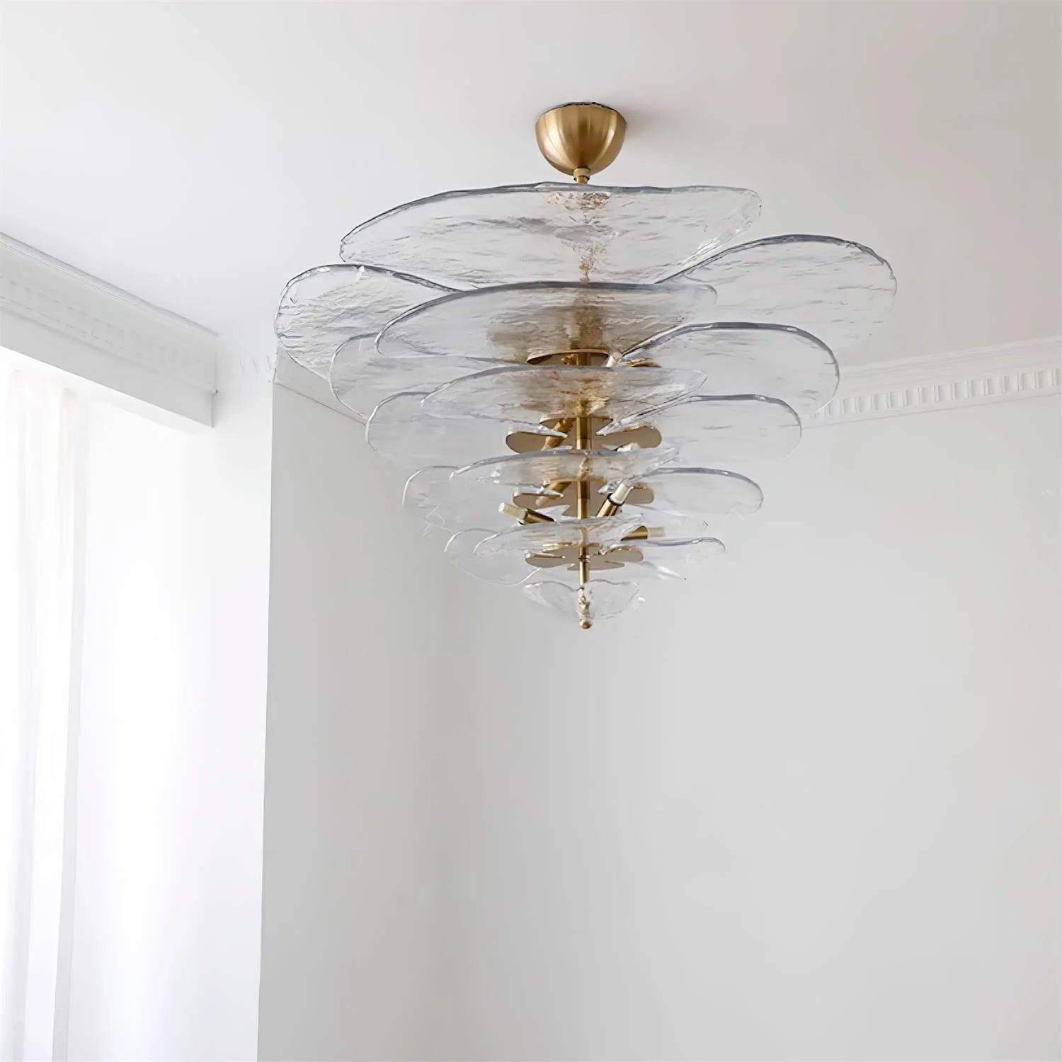 Lotus Leaf Murano Chandelier
