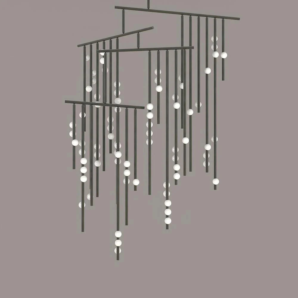 Luminous Cascade Chandelier