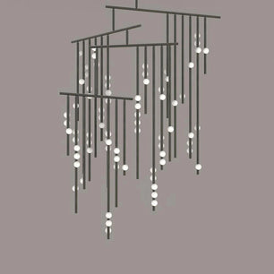 Luminous Cascade Chandelier