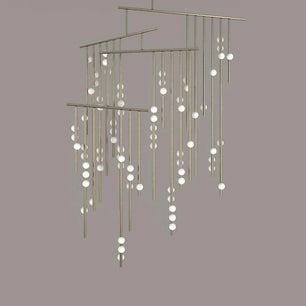 Luminous Cascade Chandelier