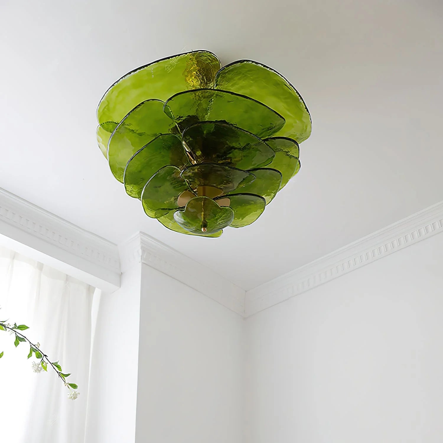 Lotus Leaf Murano Chandelier