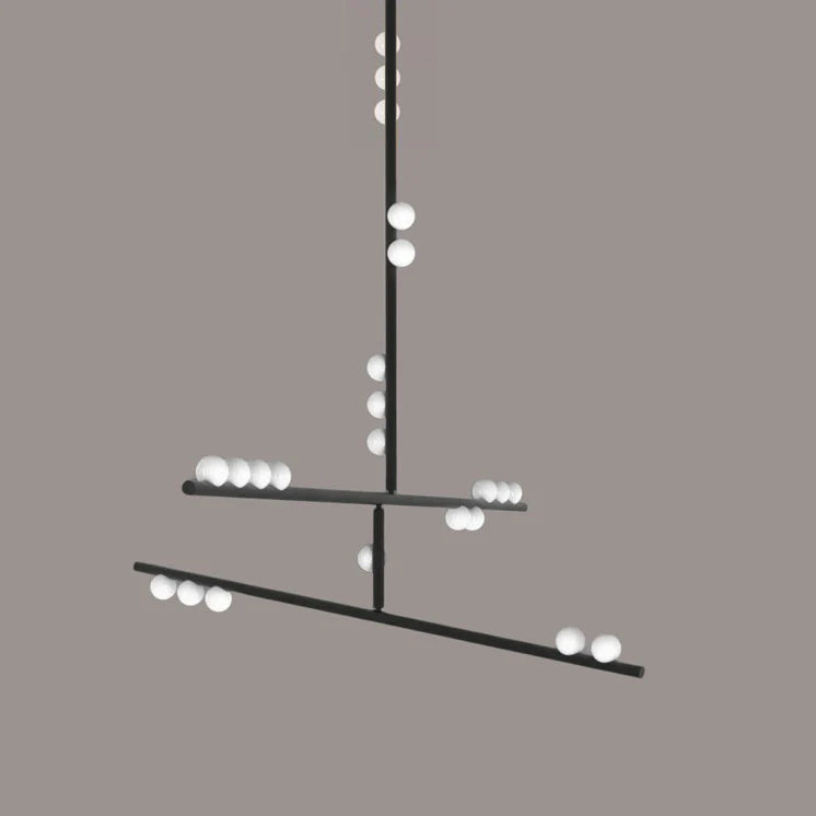 Luminous Cascade Chandelier