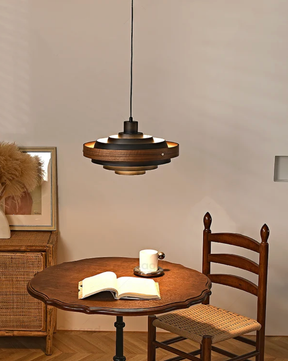 Layered Disc Swing Arm Pendant Light