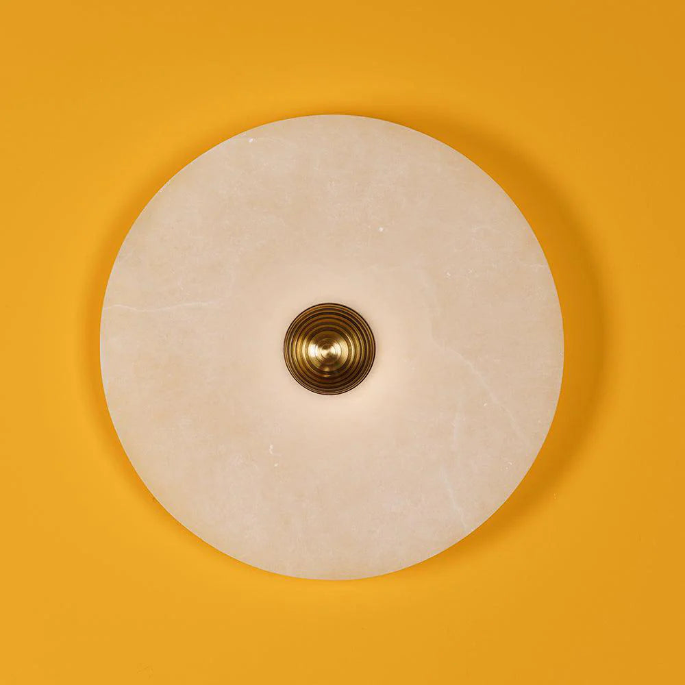 Round Alabaster Wall Lamp