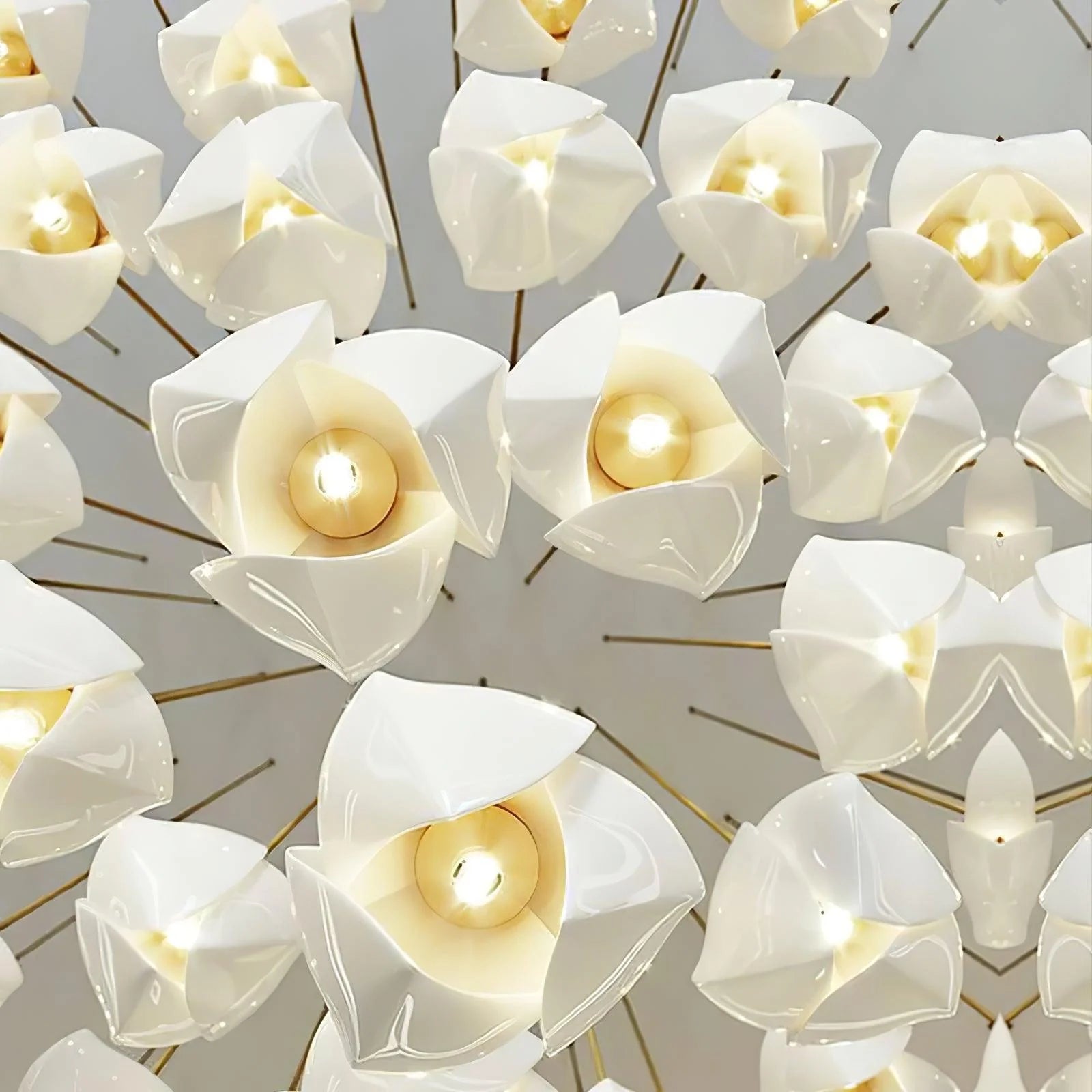 Ceramic Flower Chandelier