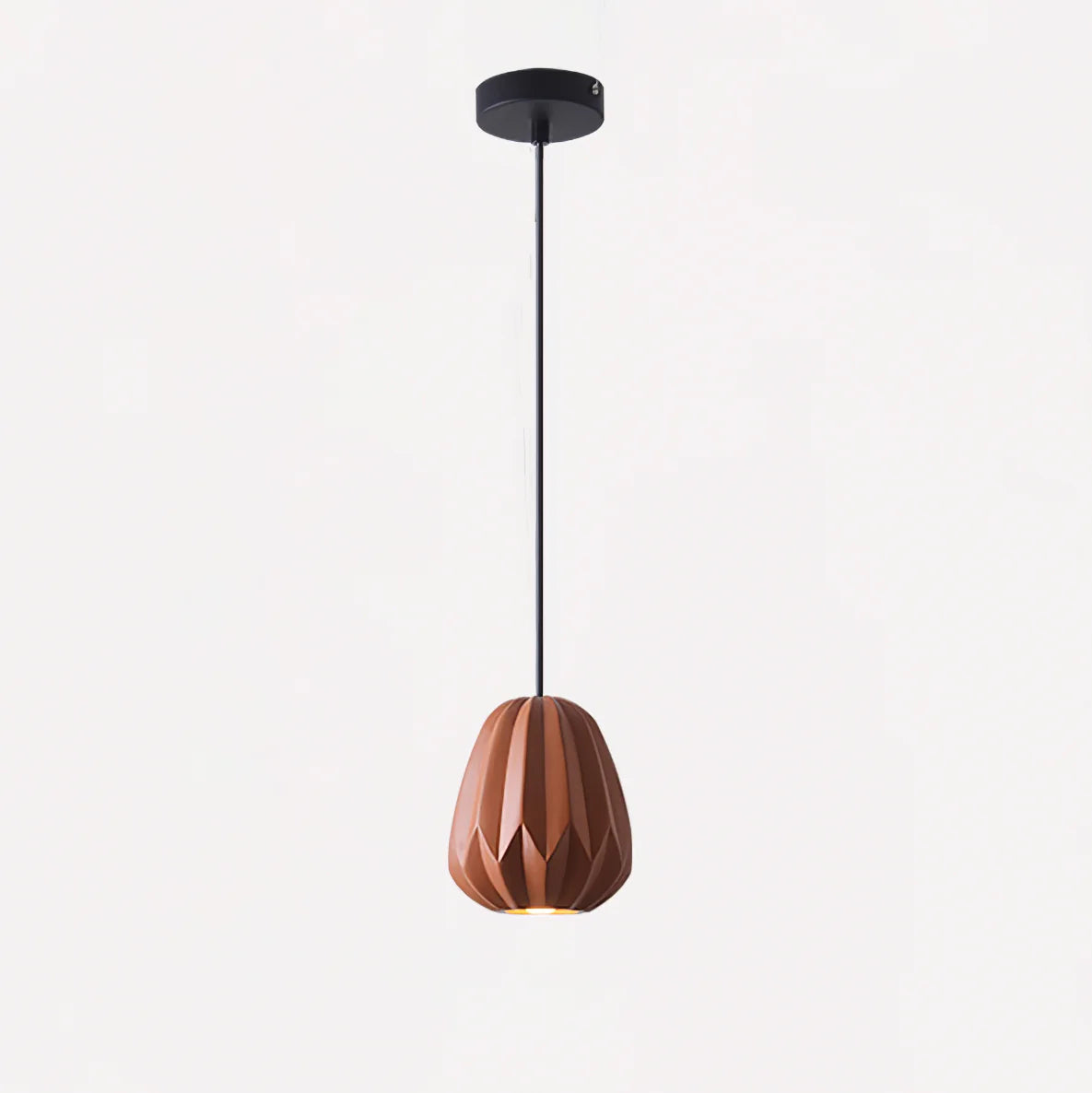 Papaya Resin Pendant Lamp