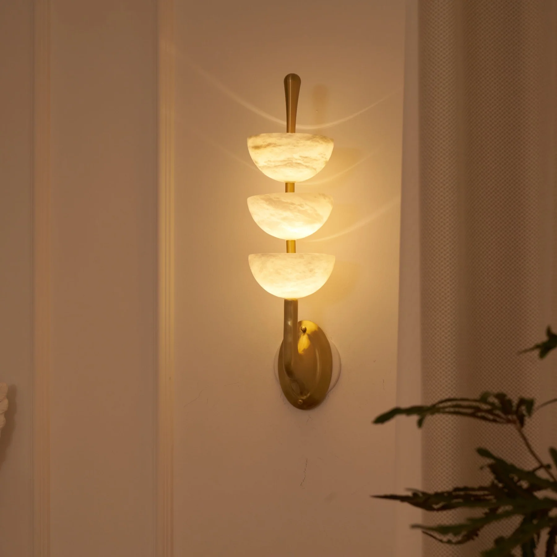 Faux Alabaster Wall Sconce