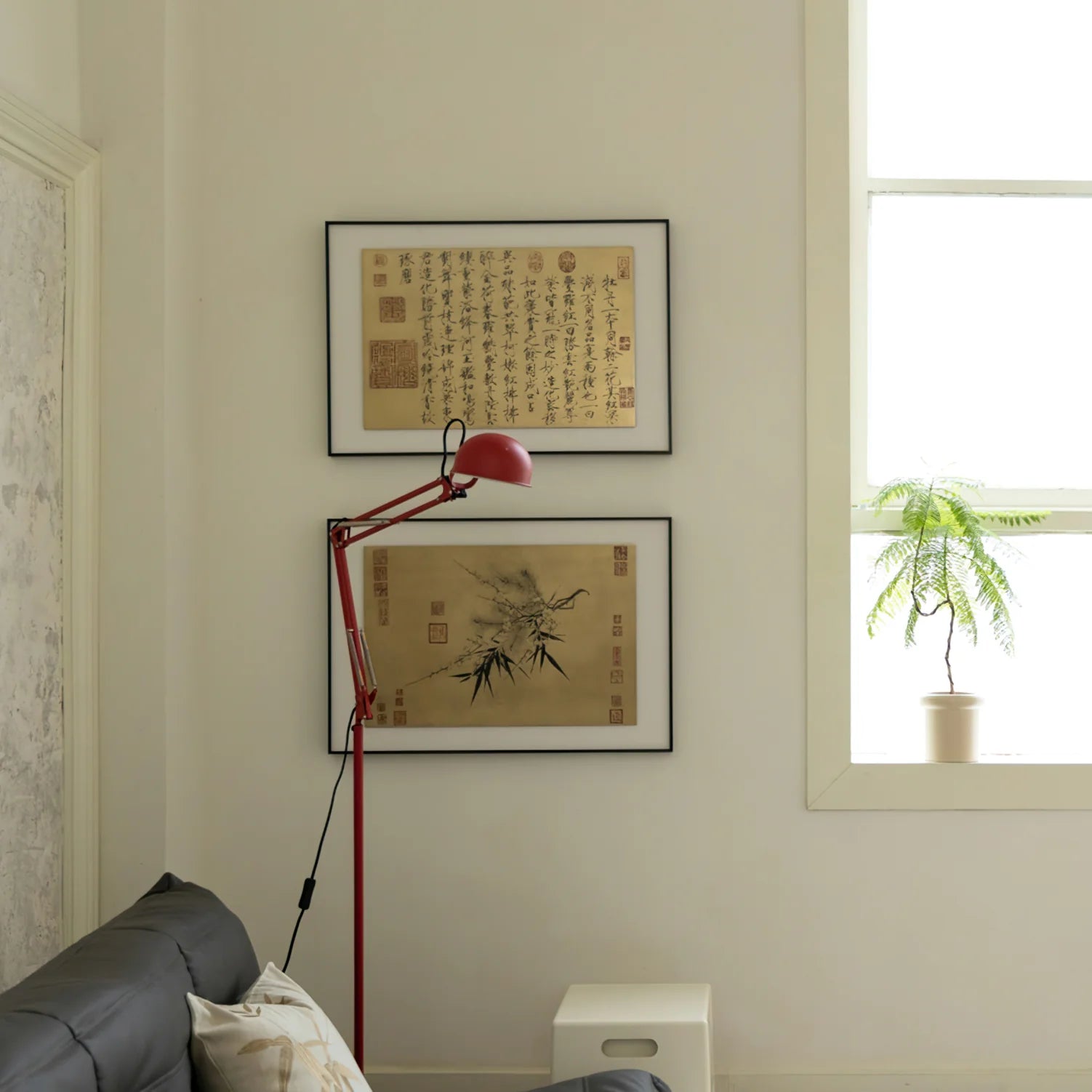 Kaiser Red Floor Lamp