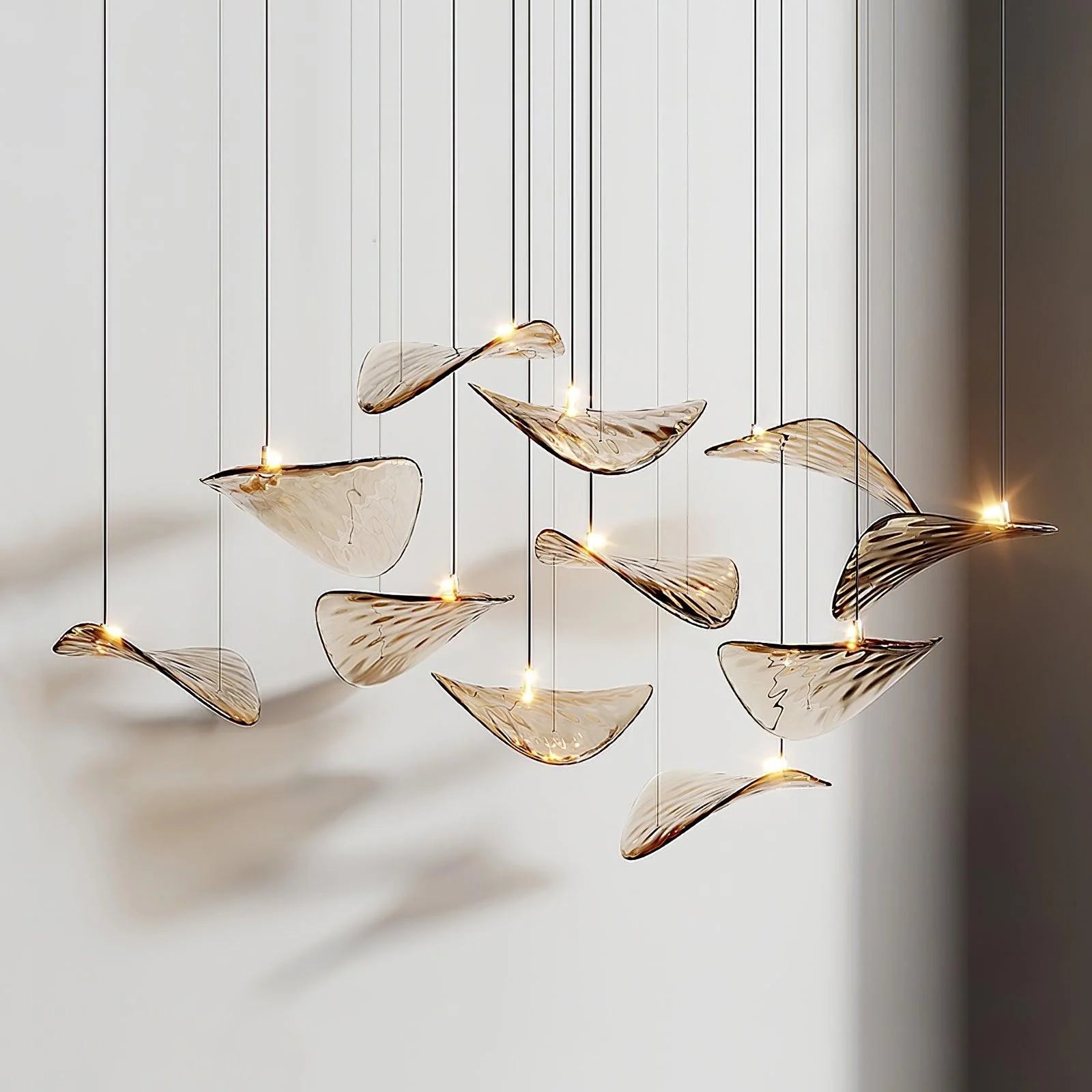 Floating Leaf Chandelier