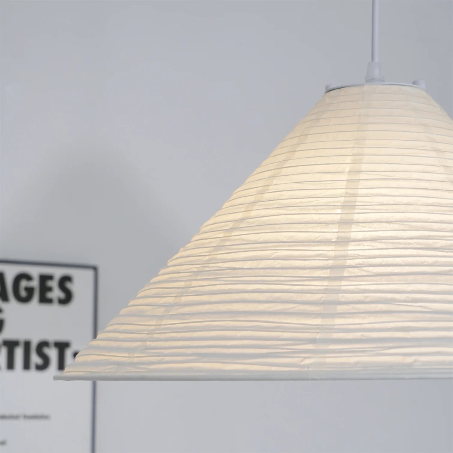 Cone Washi Pendant Light