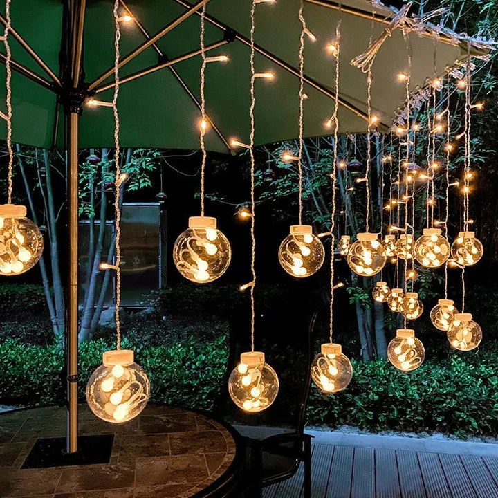 Solar Pendant String Lights