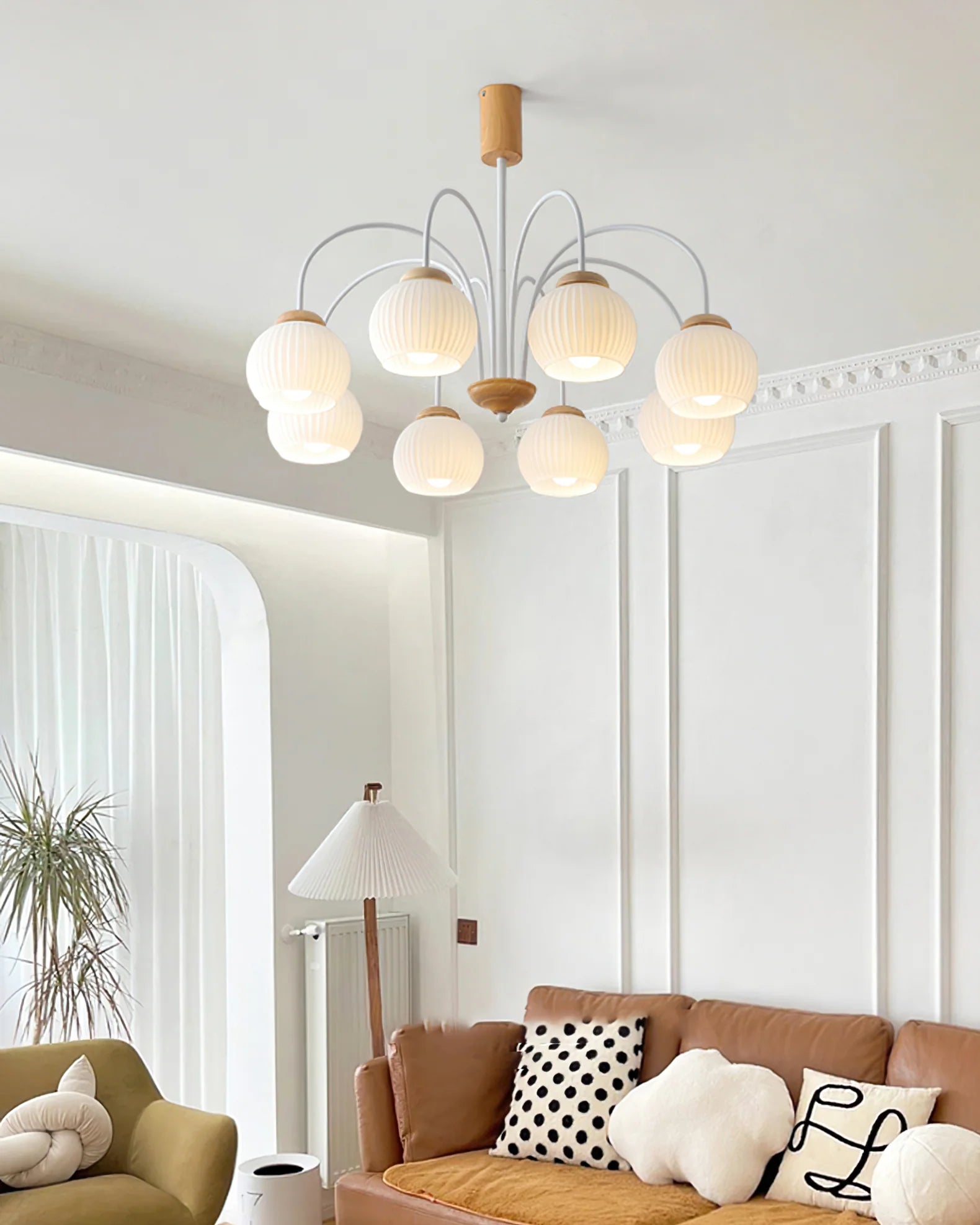 Molecural Wood Chandelier