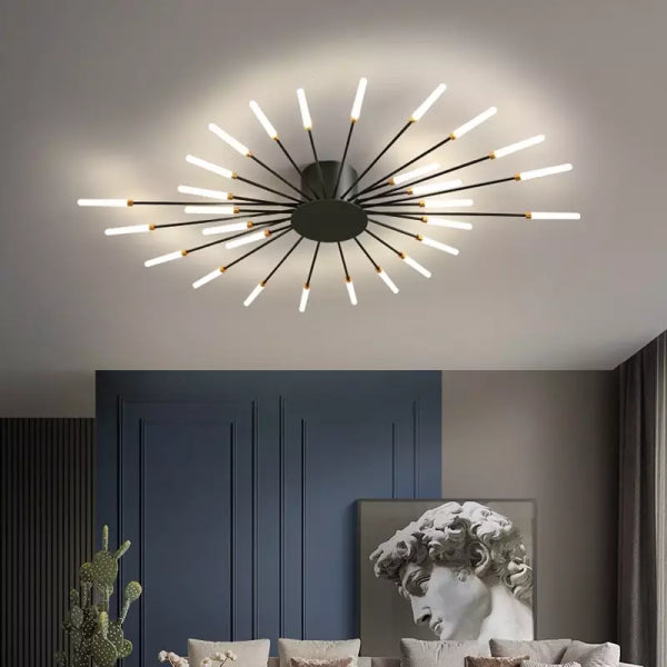 Sputnik Led Fireworks Flush Mount Ceiling Light S40