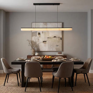 Plana Faux Alabaster Linear Pendant