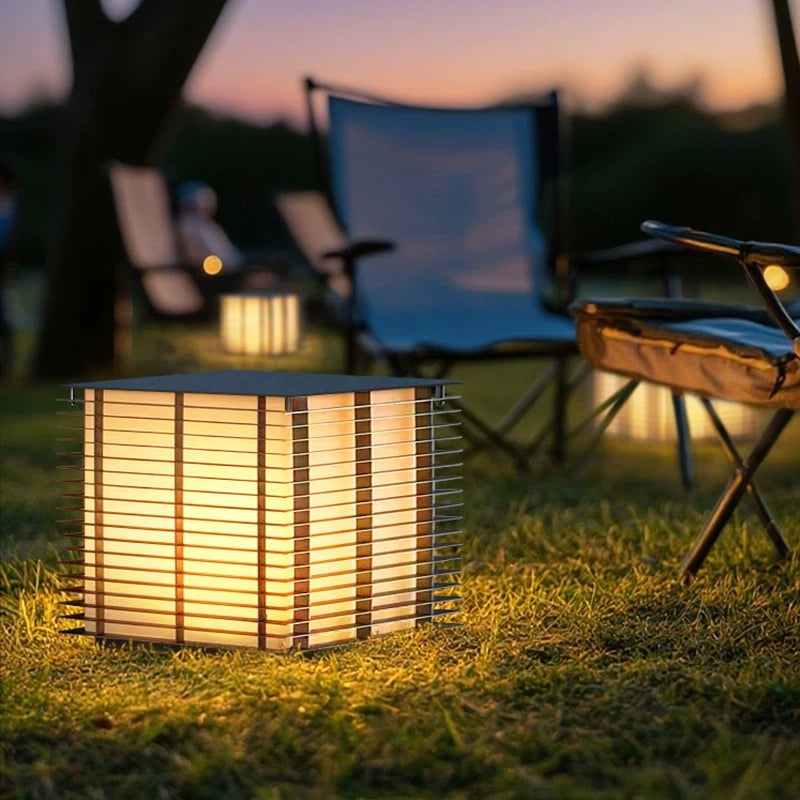 Dojo Lantern Outdoor Lamp With Solar Panel
