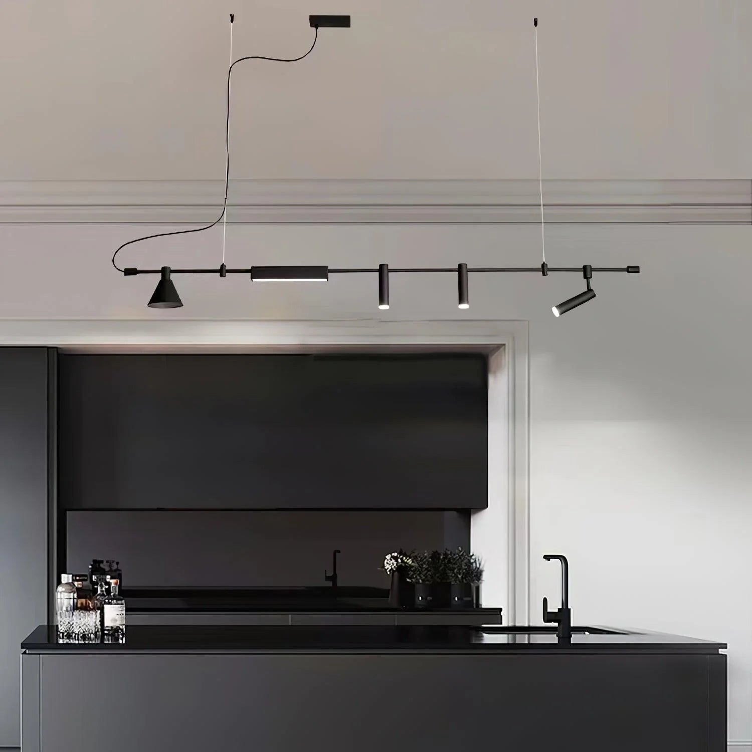 Horizontal Linear LED Pendant Lamp