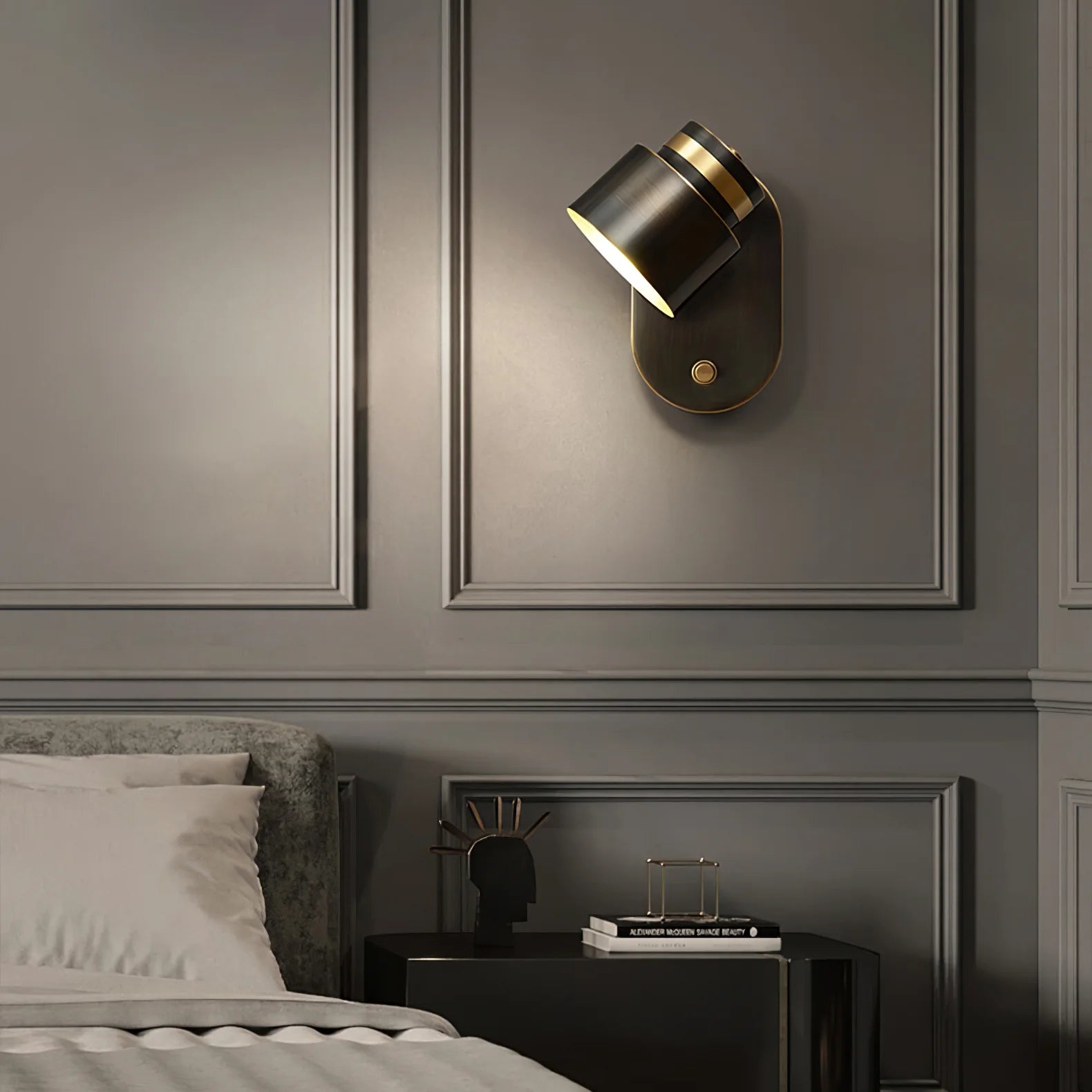 Brass Cylinder Wall Lamp