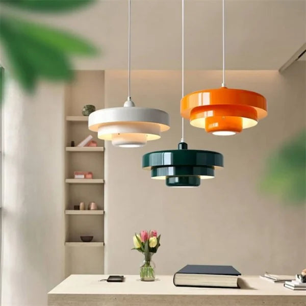 Triple Layer Disc Macaron Cake Pendant Lamp S103