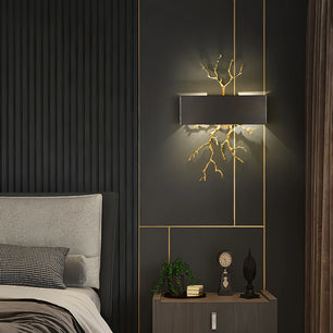 Brass Branch Wall Lamp