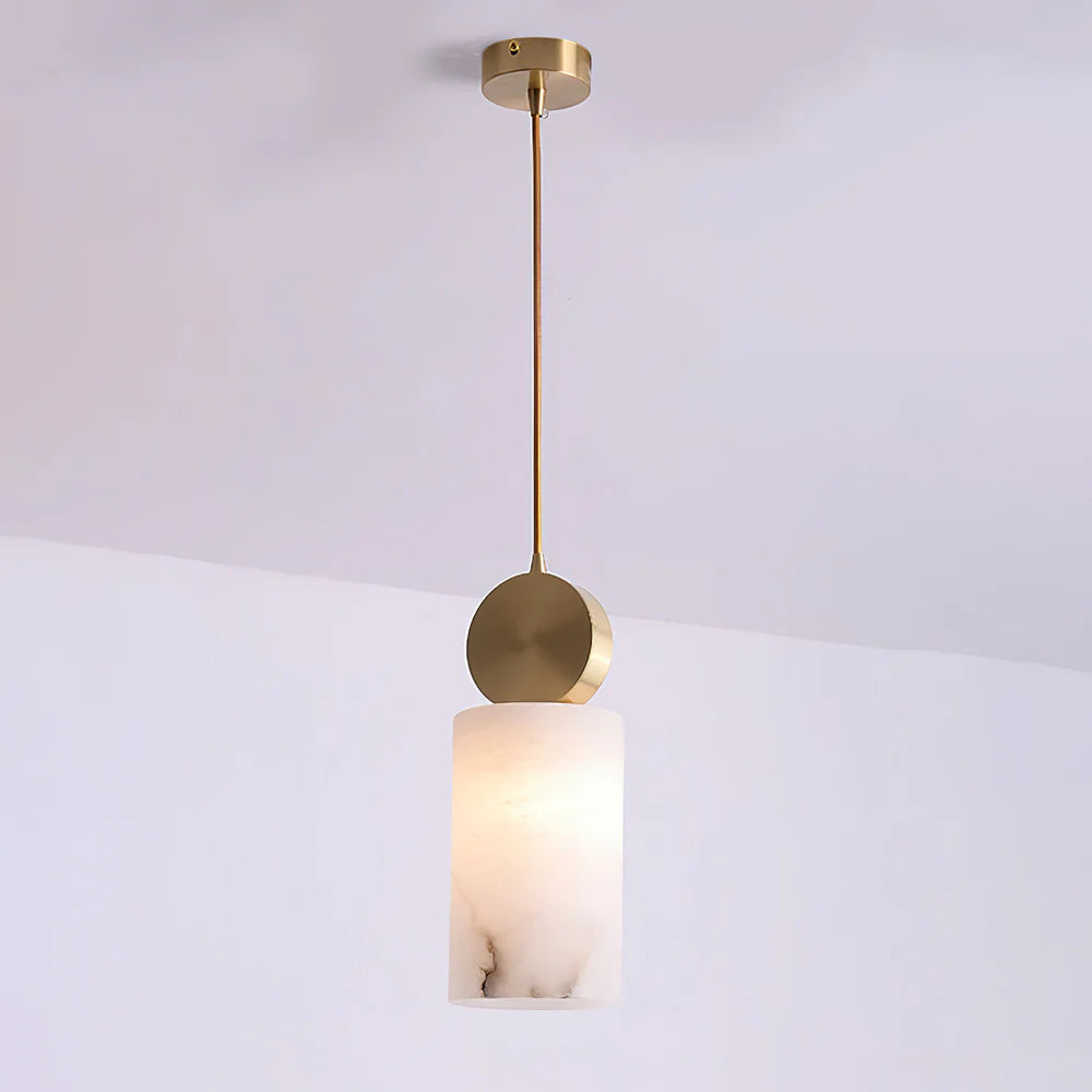 Etruscan Alabaster Pendant Light