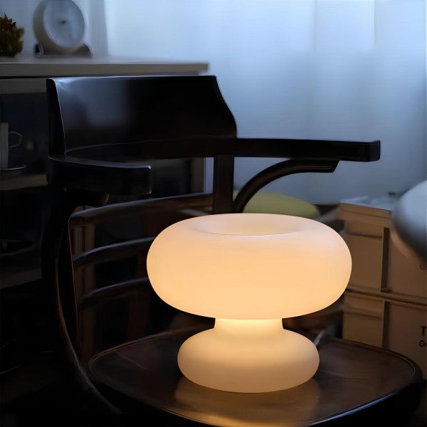 Mushroom Donut Bauhaus Glass Table Lamp S34