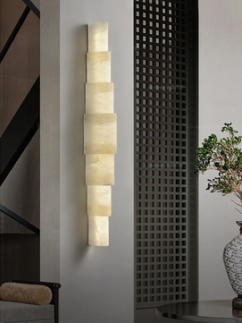 Melange Alabaster Wall Sconce