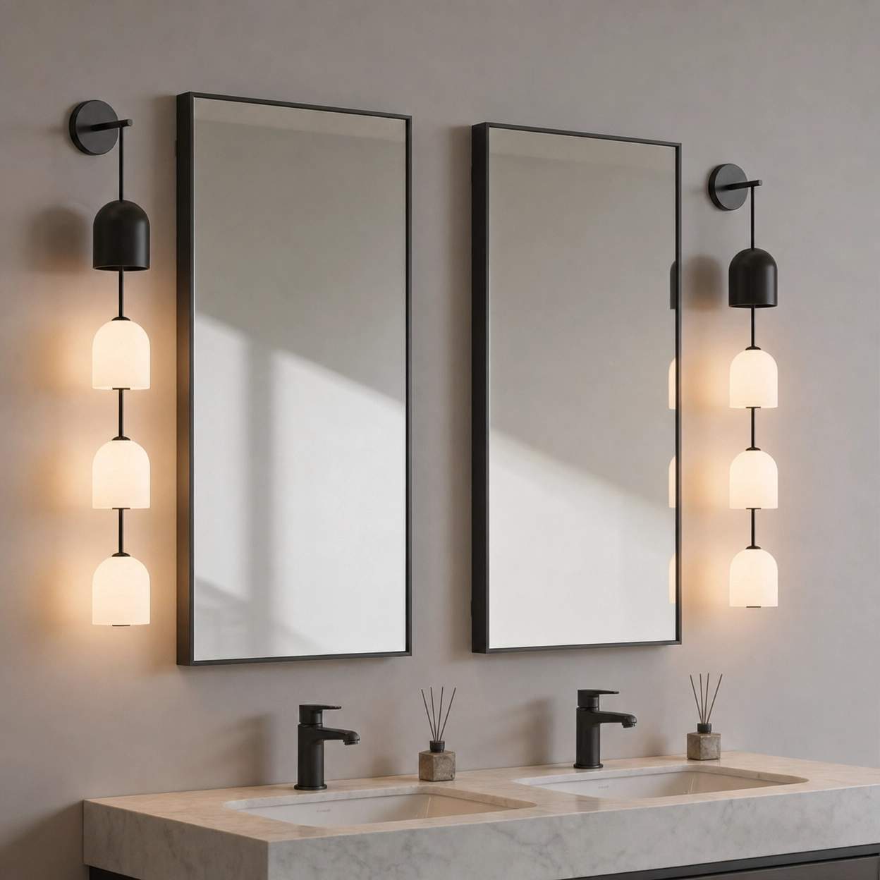 Perla Stacked Glass Sconces
