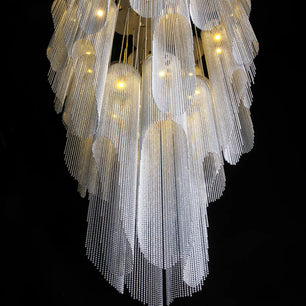 Cascade Silver Chandelier