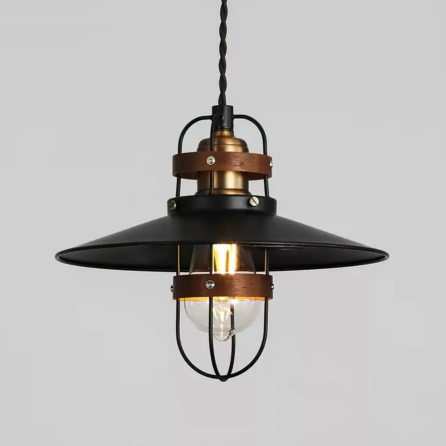 Caged Nautical Pendant Light