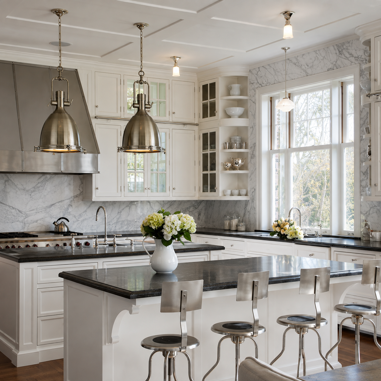 Industrial Nautical Dome Pendant Light