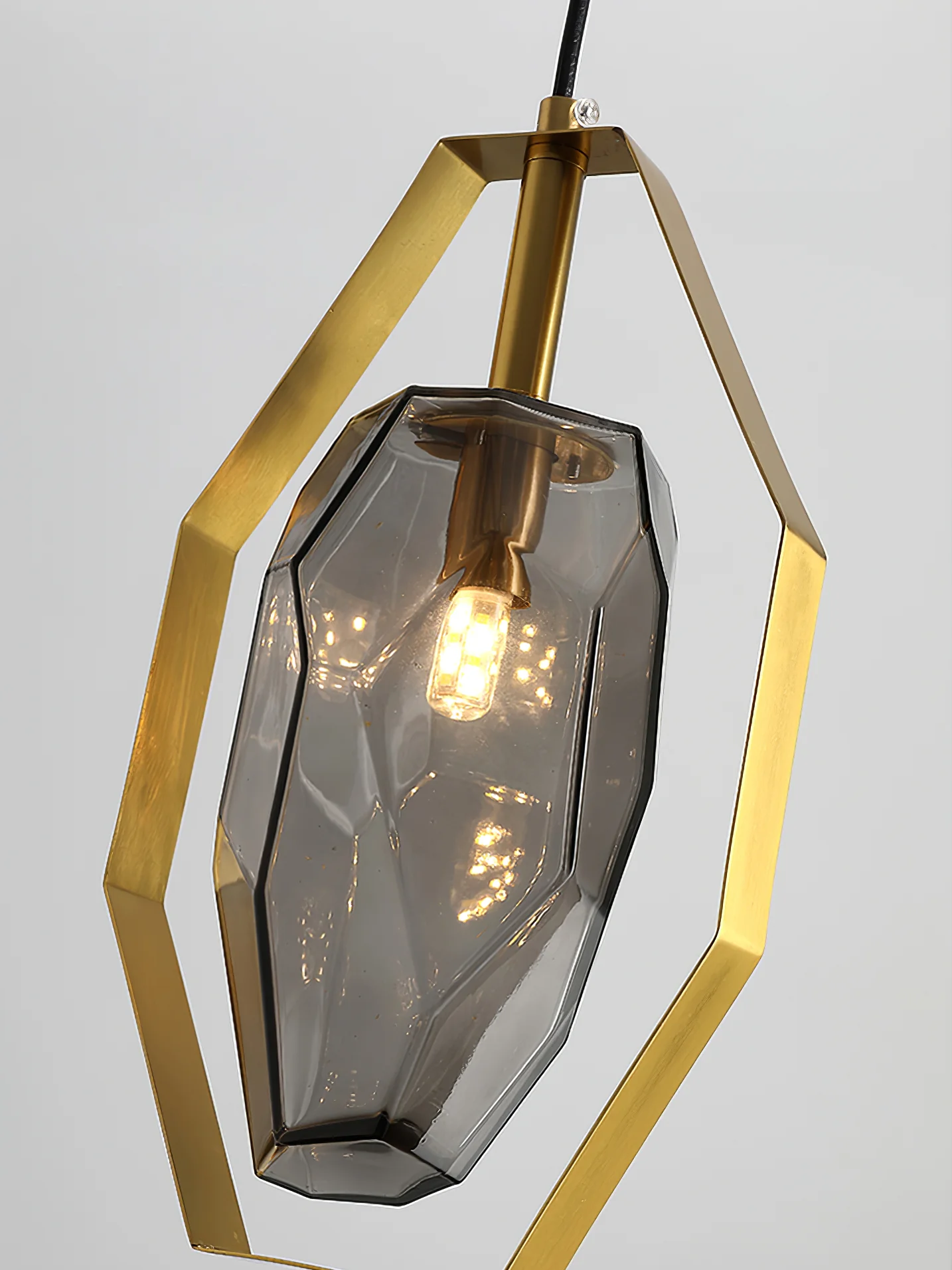 Faceted Gem Pendant Light