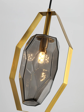 Faceted Gem Pendant Light