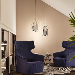 Faceted Gem Pendant Light