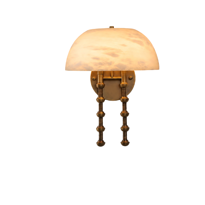 Méduse Alabaster Wall Sconce