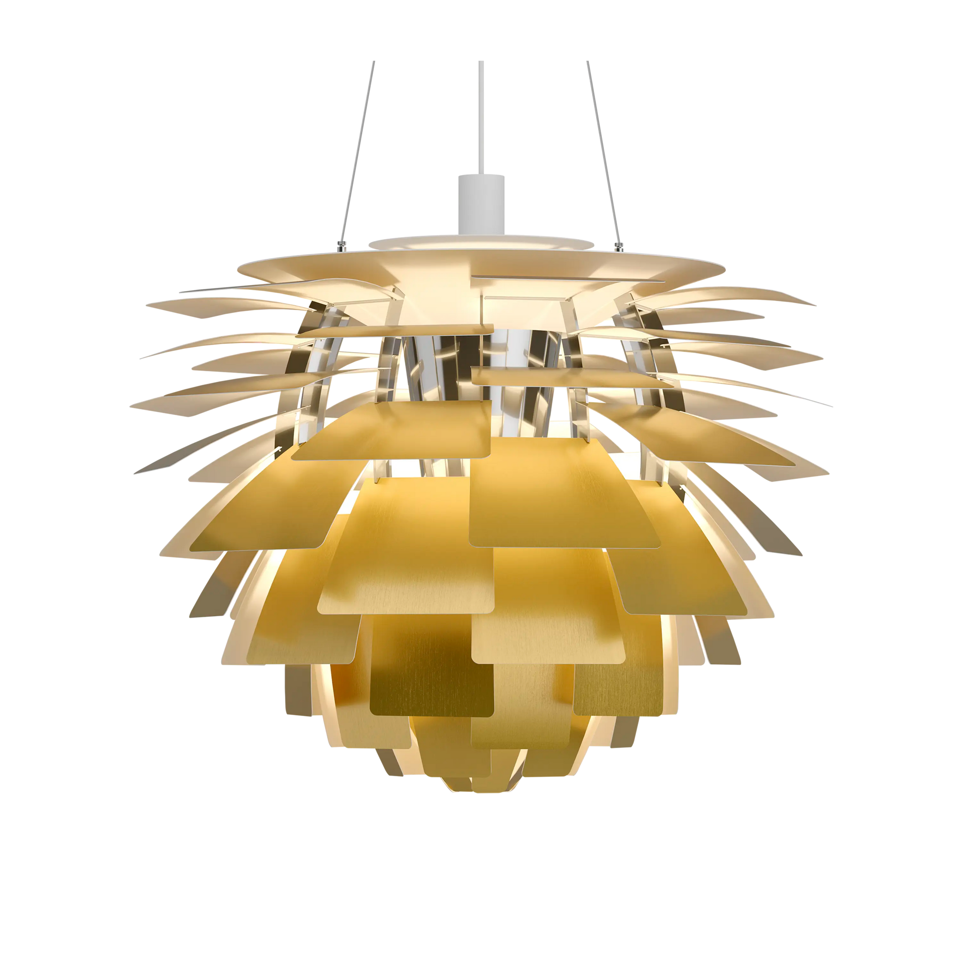 PH Artichoke Brass chandelier 28.3 inch from Malane Lighting