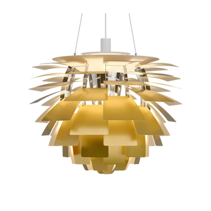 PH Artichoke Brass chandelier 28.3 inch from Malane Lighting