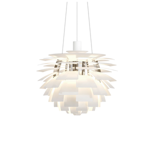PH Artichoke White chandelier 18.9 inch from Malane Lighting