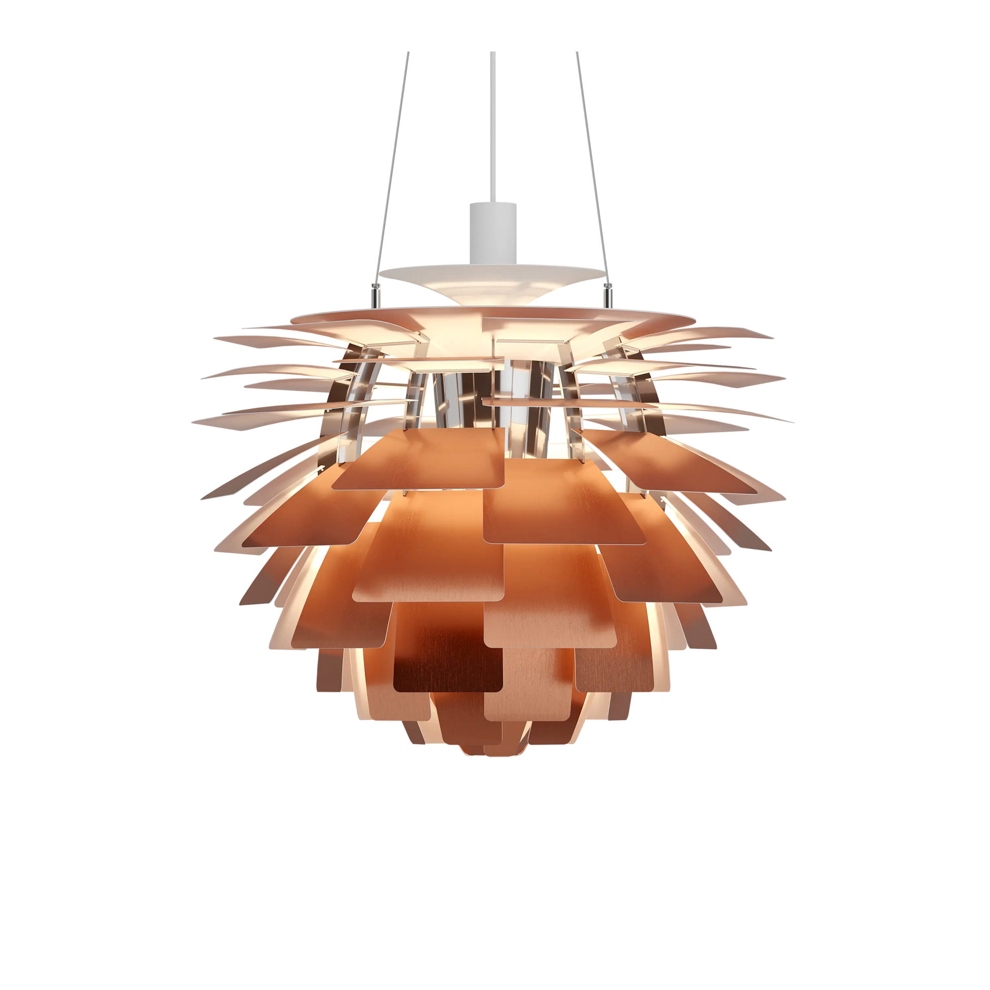 PH Artichoke Copper chandelier 23.6 inch from Malane Lighting