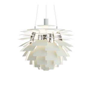 PH Artichoke Dusty Green with High Lustre Chrome Plated chandelier 23.6 inch from Malane Lighting