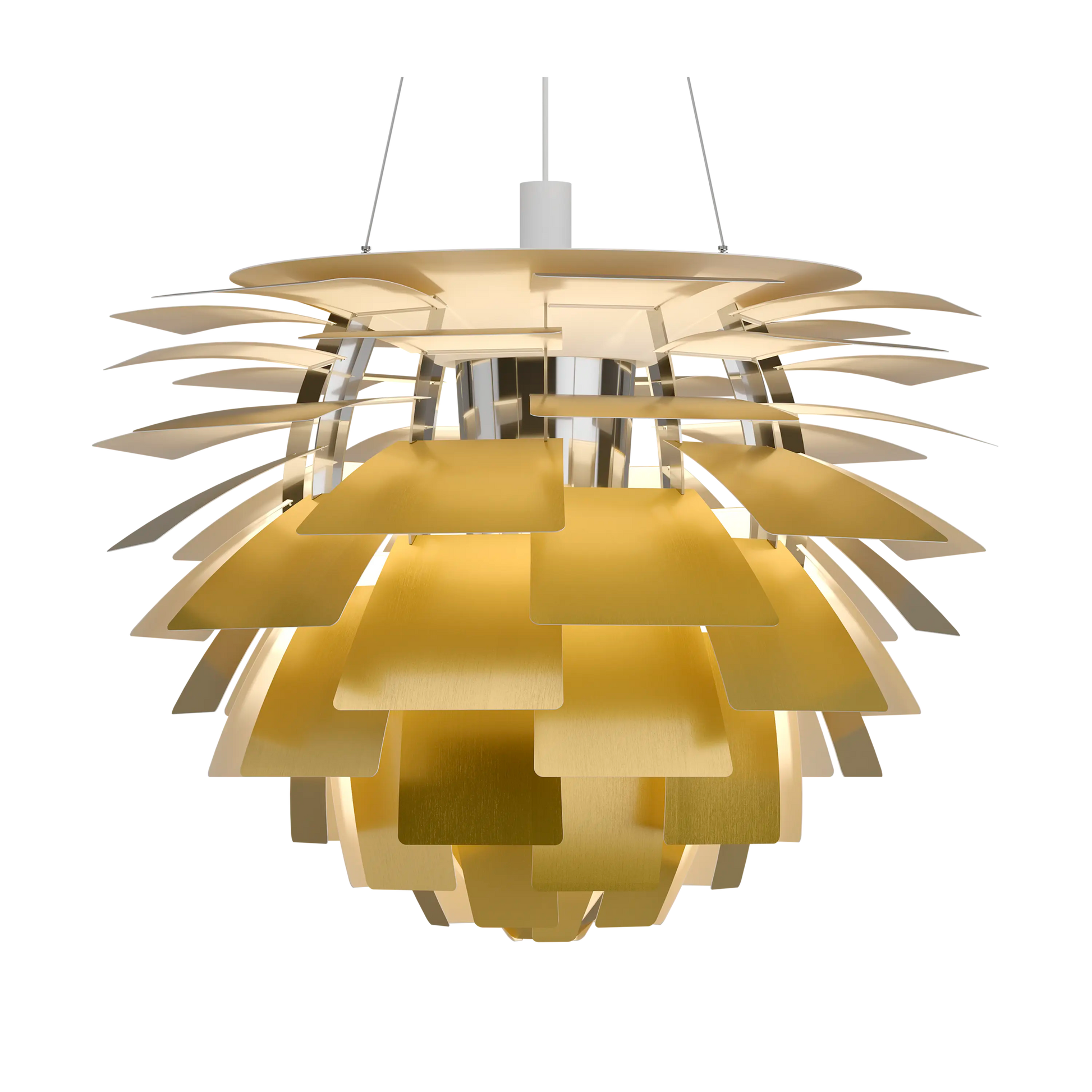 PH Artichoke Brass chandelier 33.1 inch from Malane Lighting