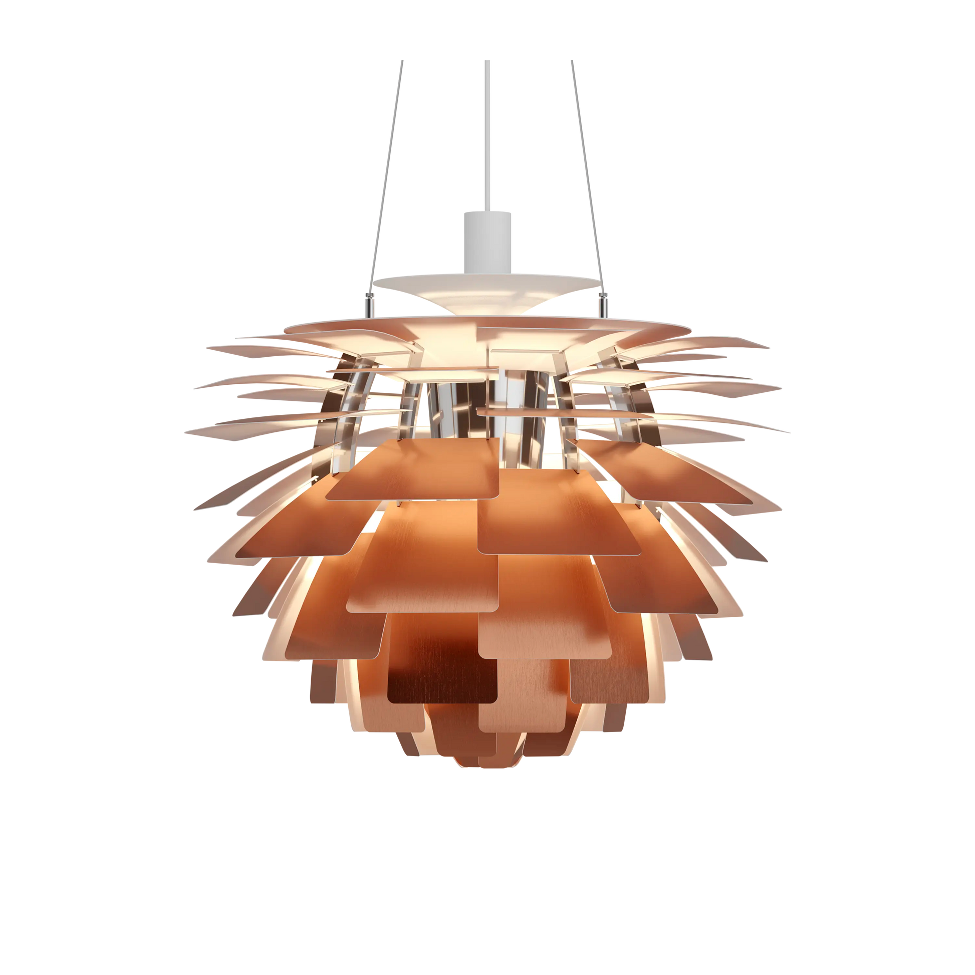 PH Artichoke Copper chandelier 23.6 inch from Malane Lighting