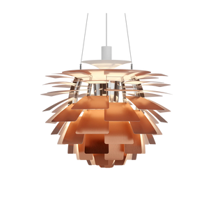 PH Artichoke Copper chandelier 23.6 inch from Malane Lighting