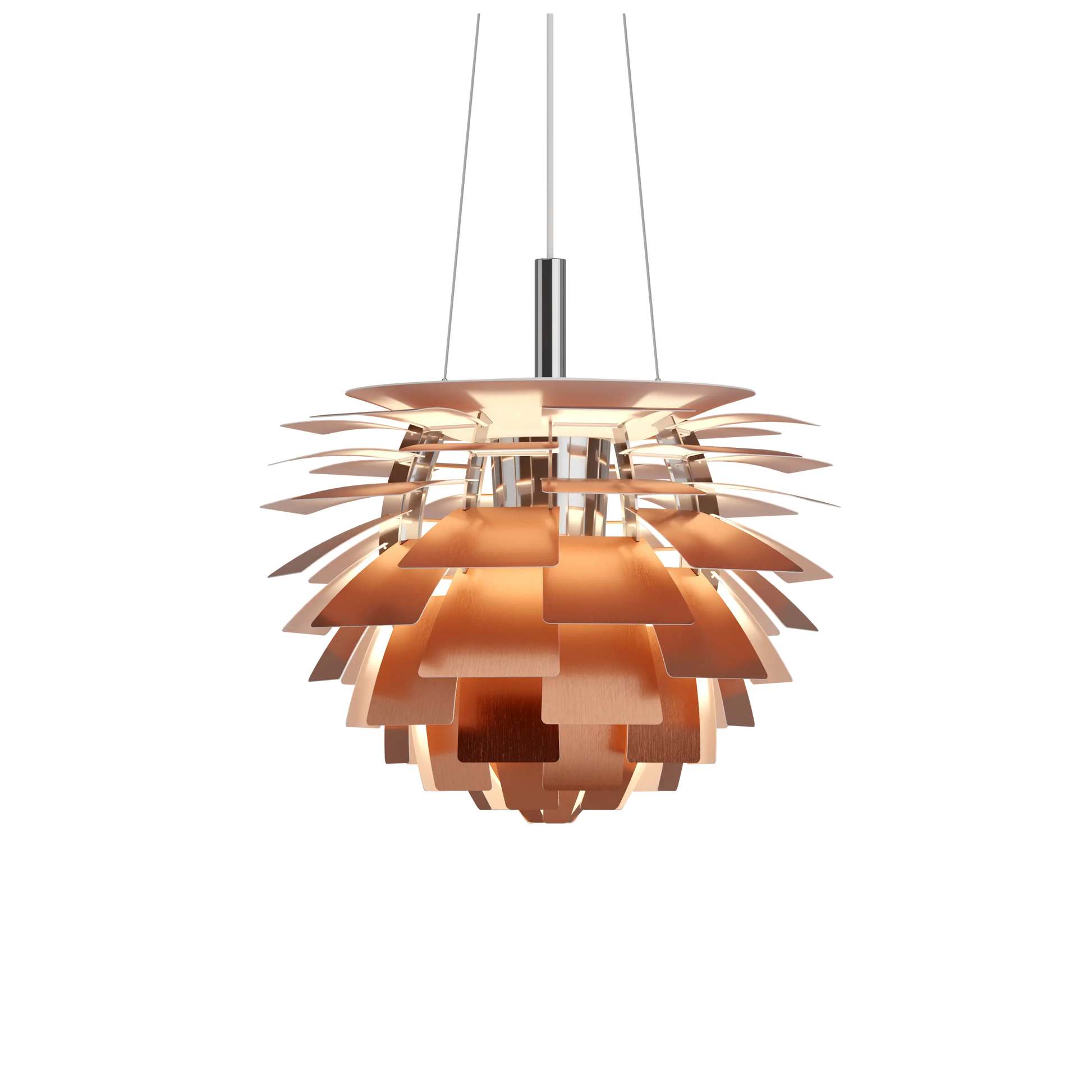 PH Artichoke Copper chandelier 18.9 inch from Malane Lighting