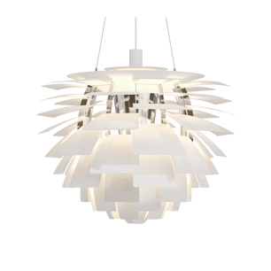 PH Artichoke White chandelier 28.3 inch from Malane Lighting