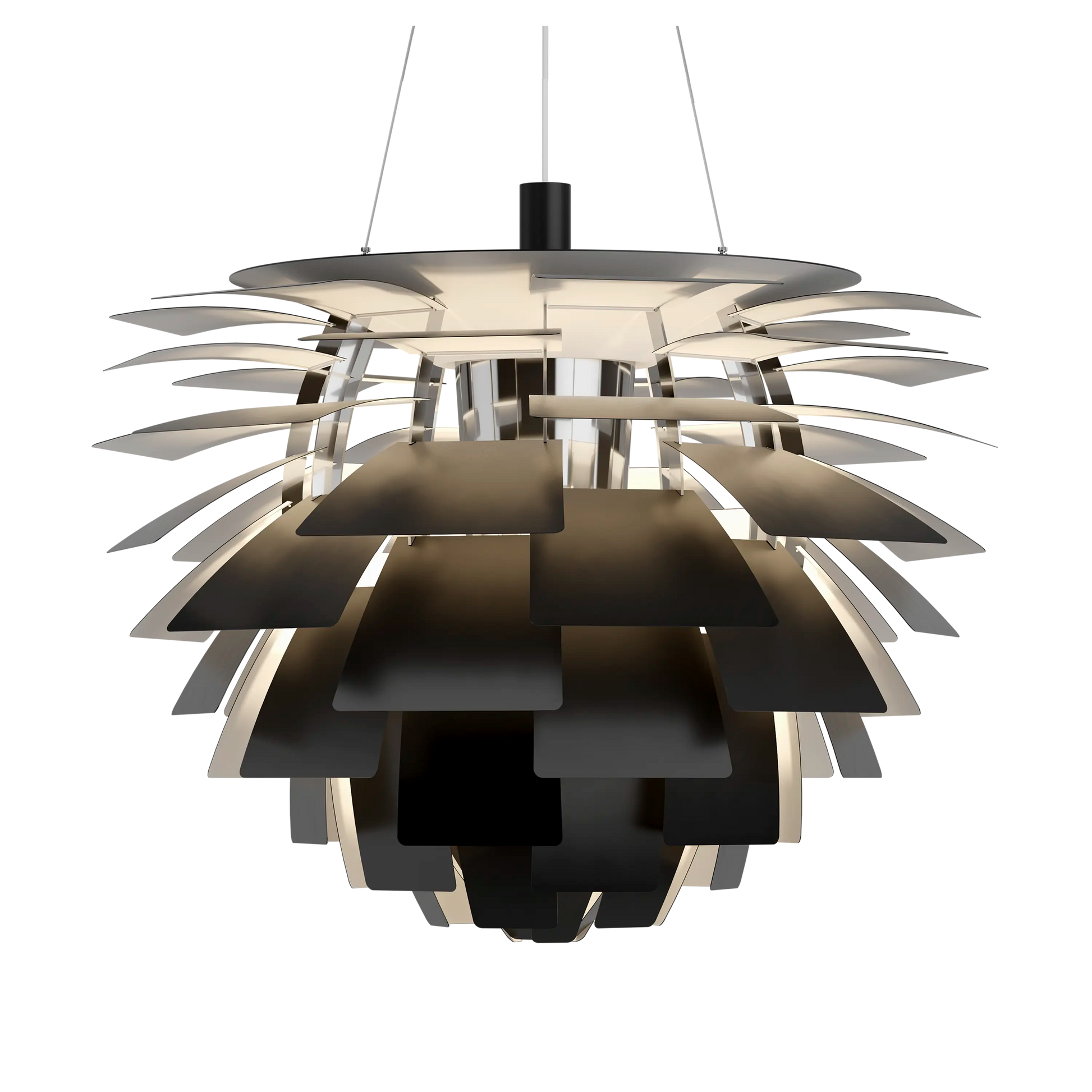 PH Artichoke Black chandelier 33.1 inch from Malane Lighting