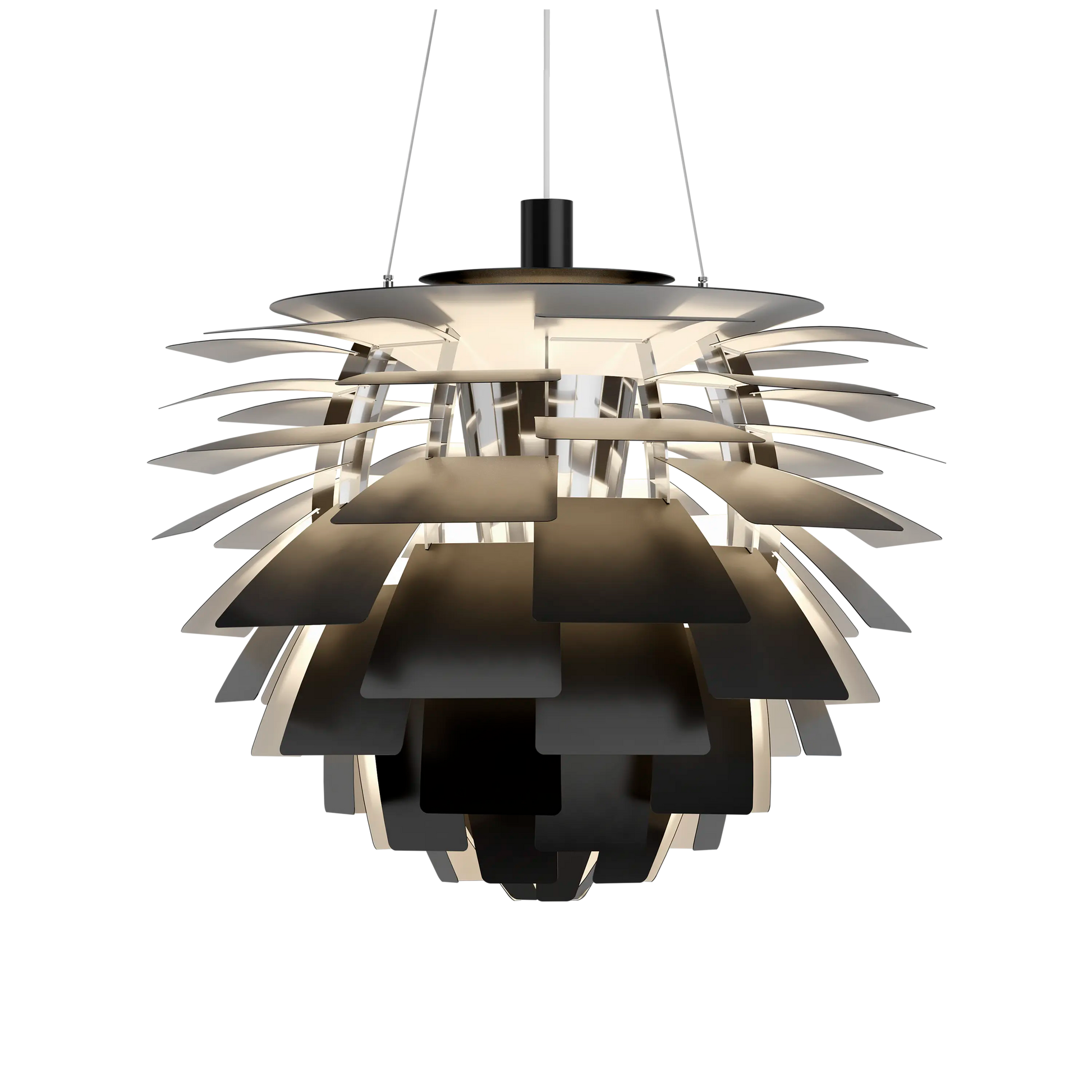 PH Artichoke Black chandelier 28.3 inch from Malane Lighting