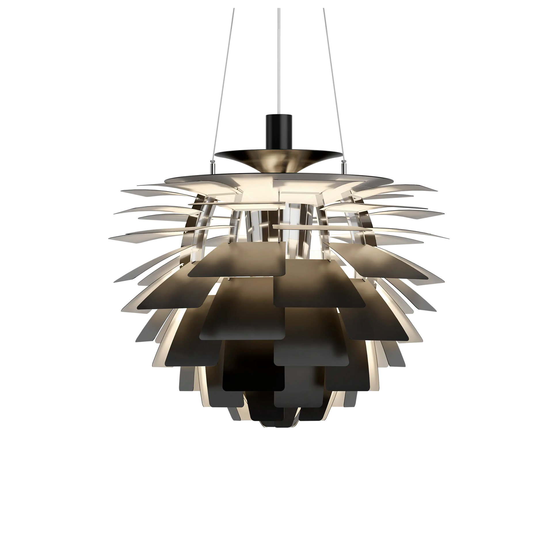 PH Artichoke Black chandelier 23.6 inch from Malane Lighting
