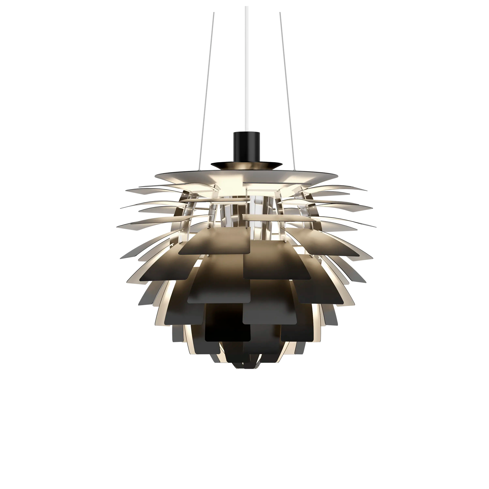PH Artichoke Black chandelier 18.9 inch from Malane Lighting