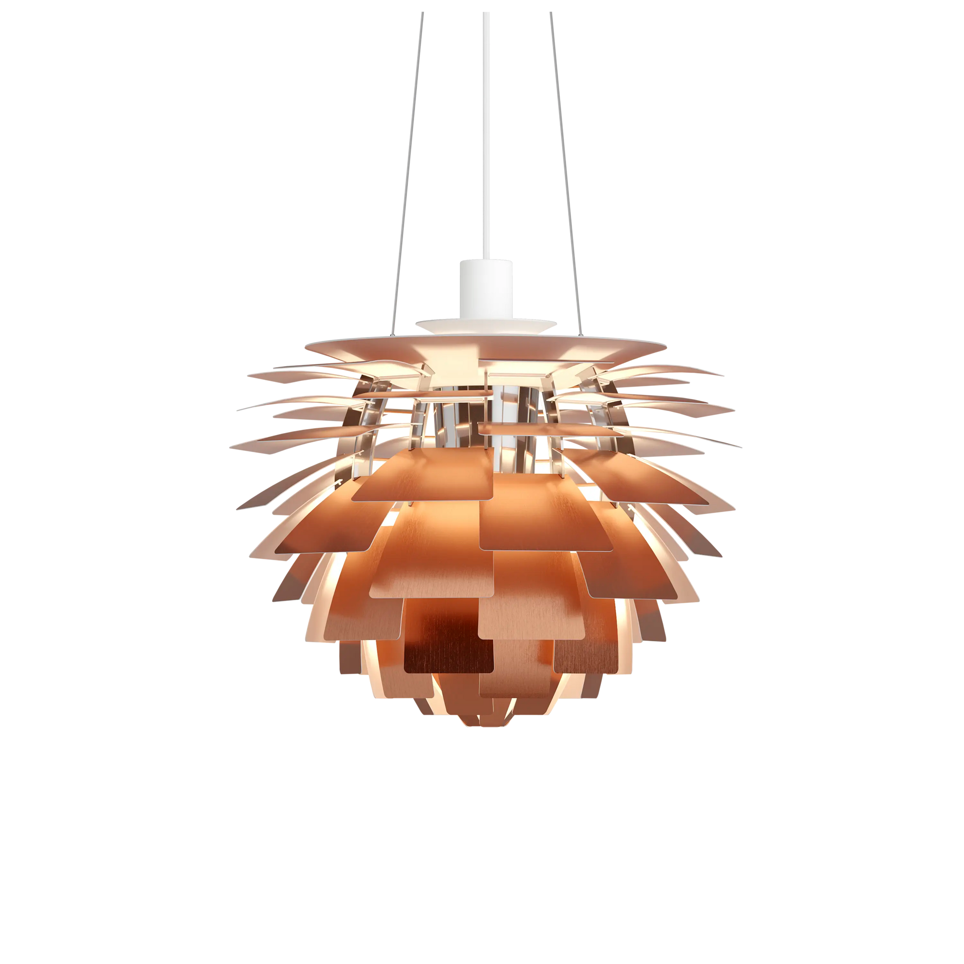 PH Artichoke Copper chandelier 18.9 inch from Malane Lighting